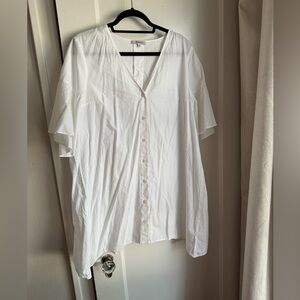 Madewell Mini Flutter Sleeve Shirtdress